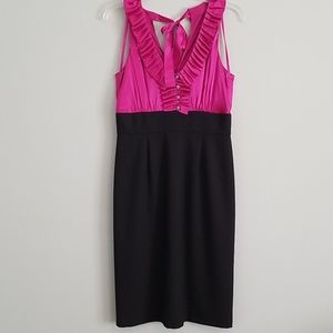 Sleeveless Ruffle Vneck dress